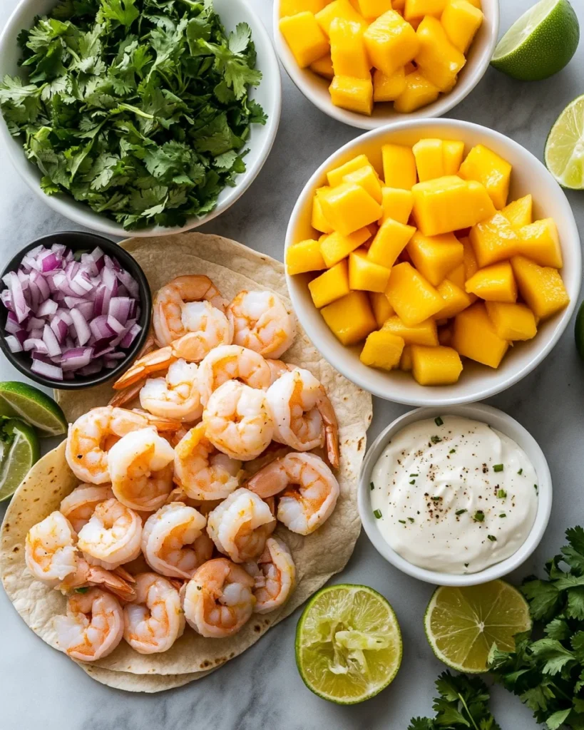 Spicy Shrimp Tacos with Mango Salsa