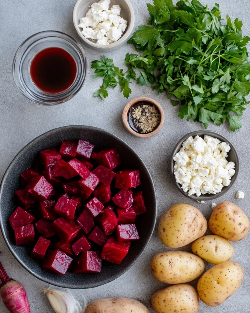 Roasted Beet Potato Salad