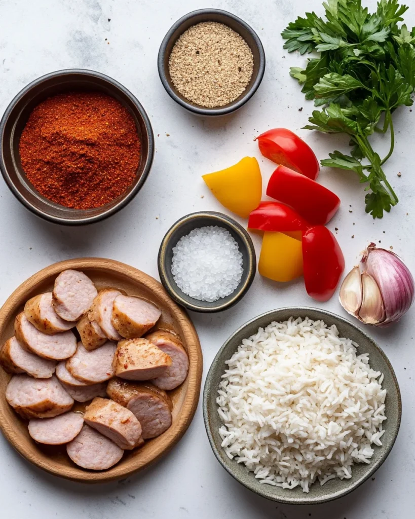 One-Pan Cajun Chicken Sausage & Rice