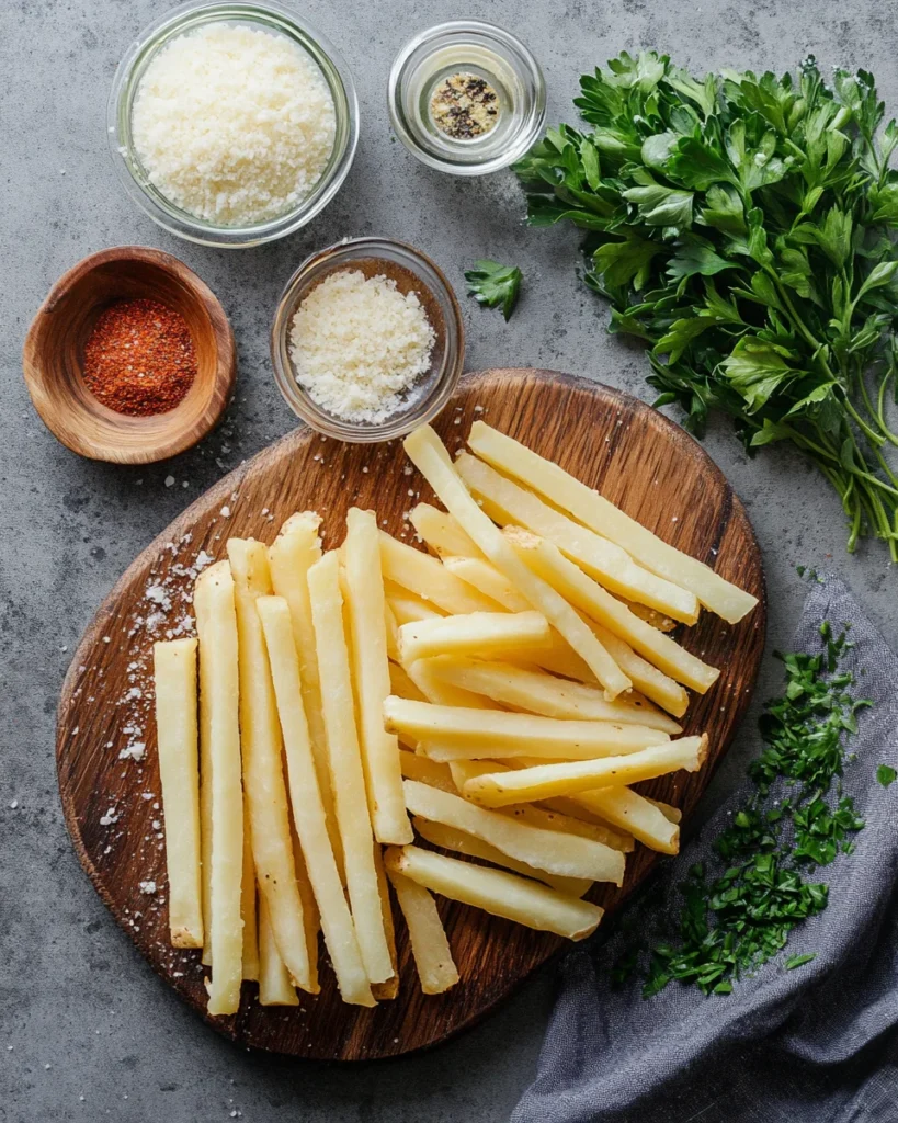 Air Fryer Garlic Parmesan Fries
