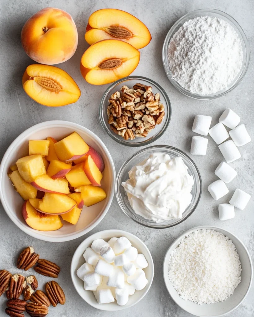 millionaire peach salad
