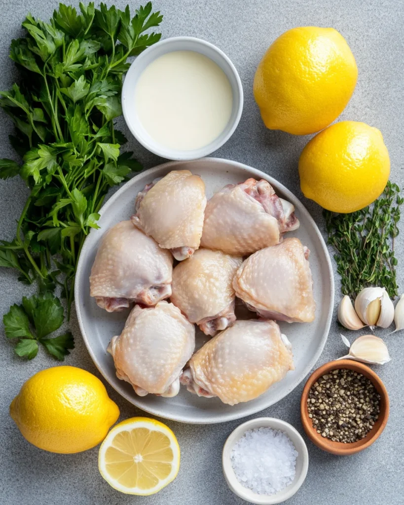 Creamy Lemon Herb Chicken Thighs5 Stars