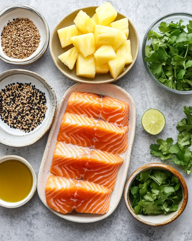 Baked Pineapple Salmon