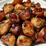 Maple Glazed Bacon Chicken Bites