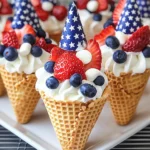 Patriotic Fruit Cones