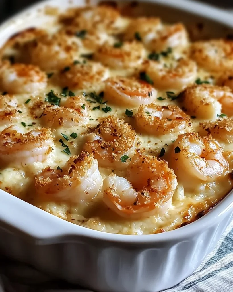 Garlic Shrimp Gratin
