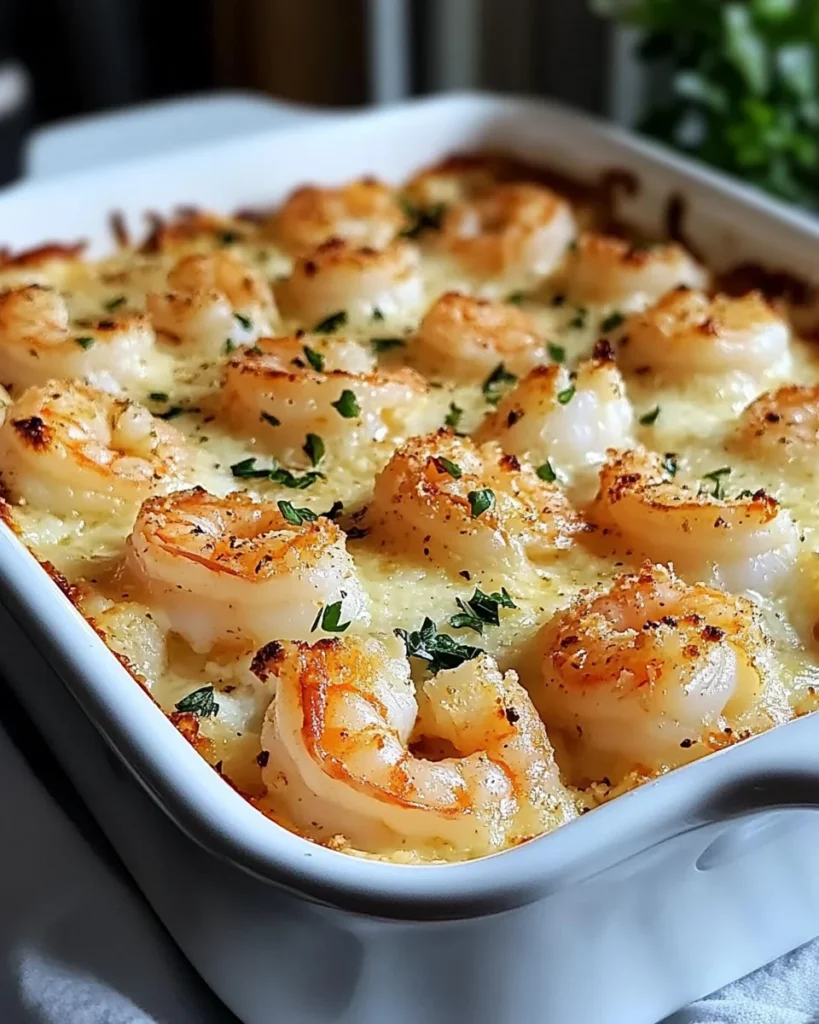 Garlic Shrimp Gratin