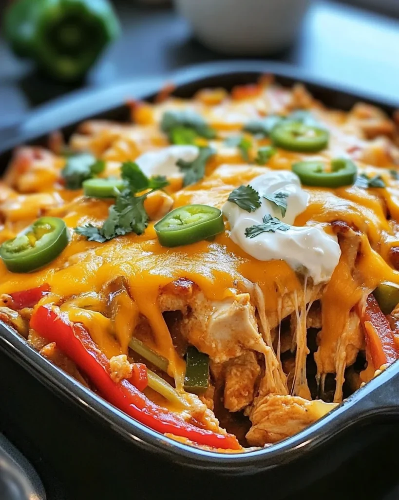 Chicken Fajita Casserole