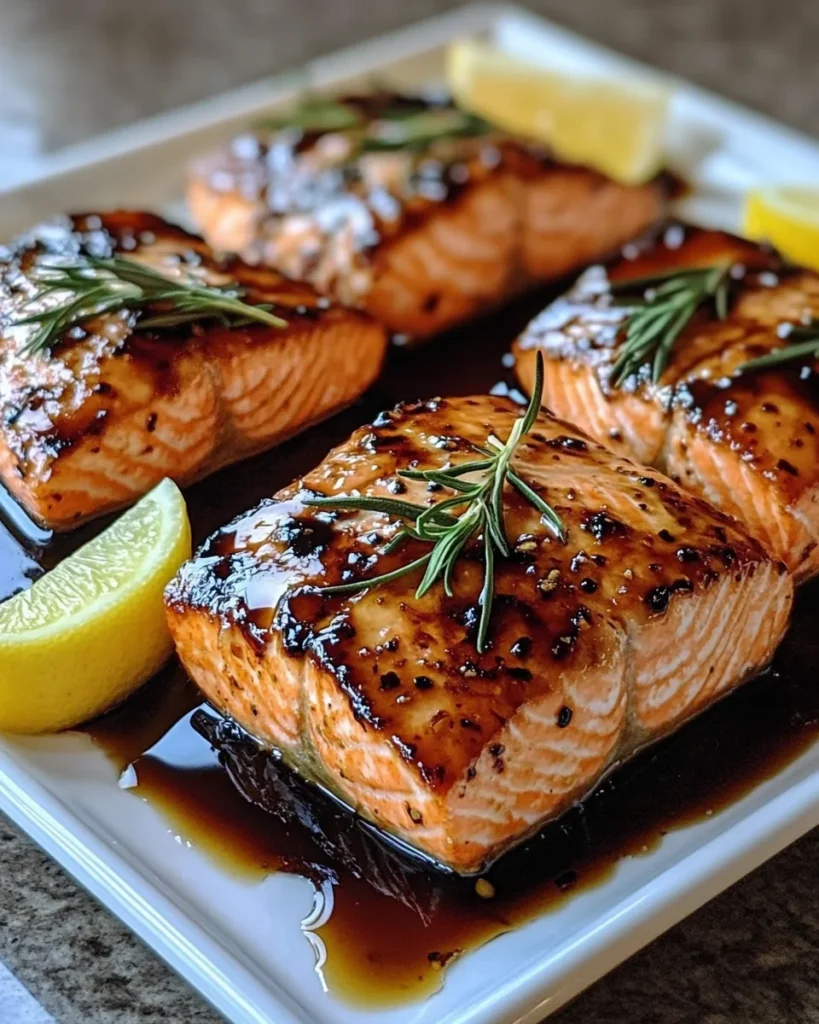 Balsamic Glazed Salmon with a Twist