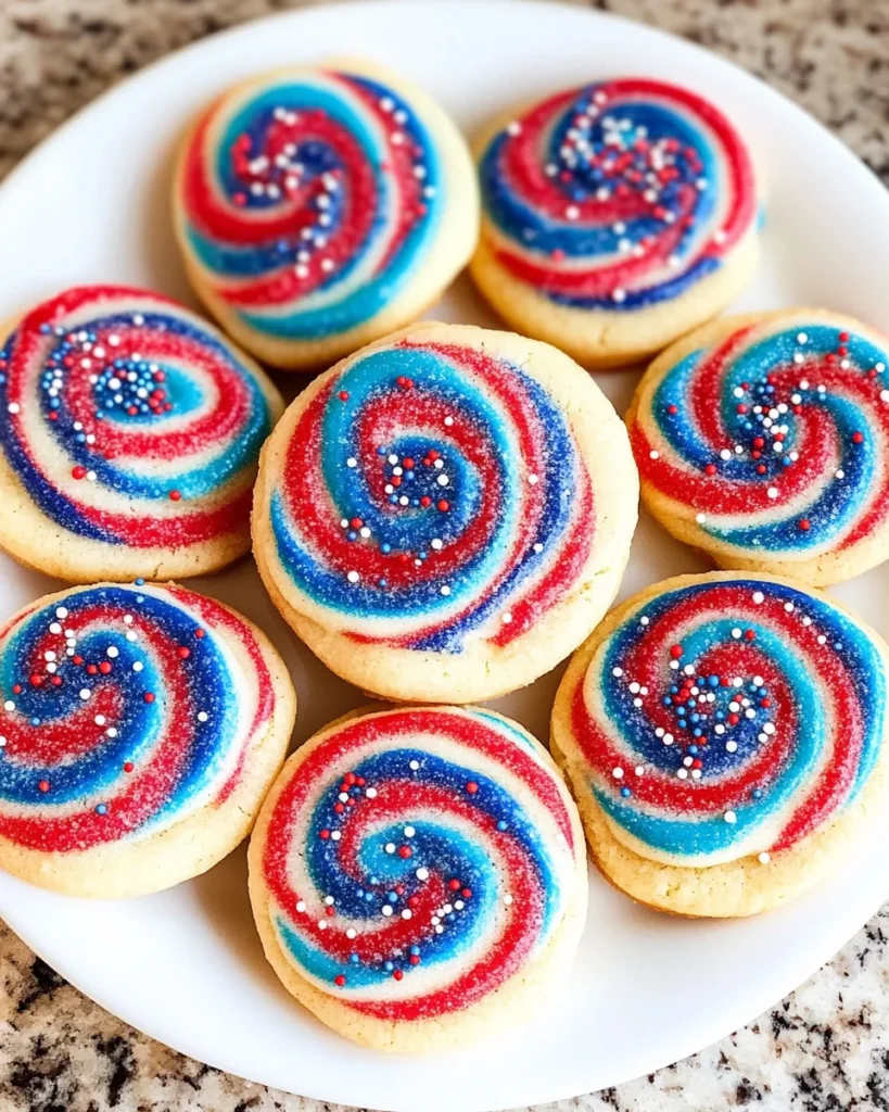Patriotic Pinwheel Cookies