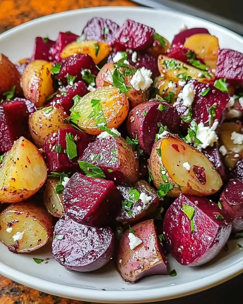 Roasted Beet Potato Salad