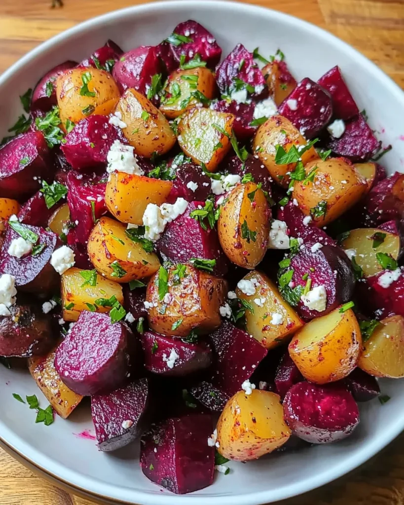 Roasted Beet Potato Salad