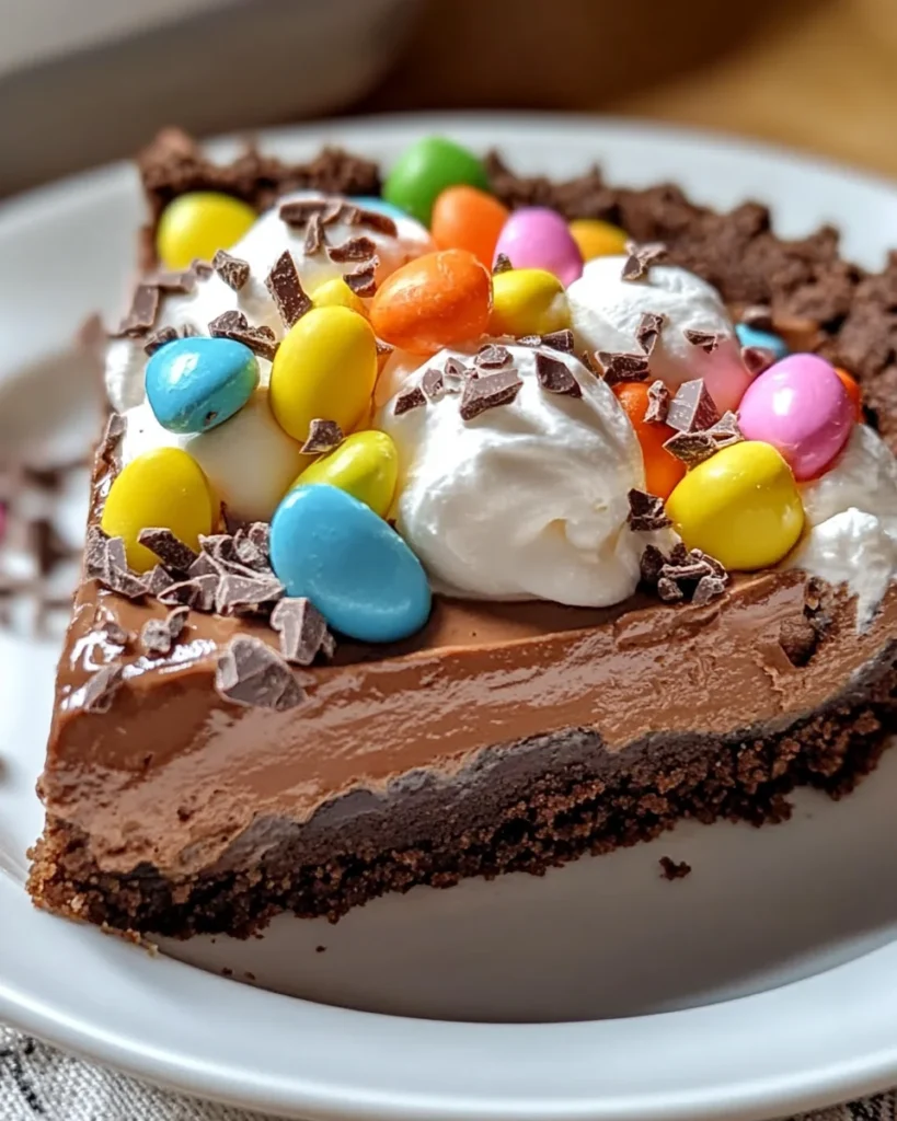 No-Bake Easter Chocolate Pie