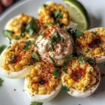 Mexican Street Corn Deviled Eggs