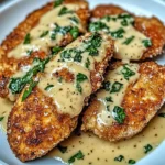 Crispy Parmesan Chicken with a Rich Garlic Sauce