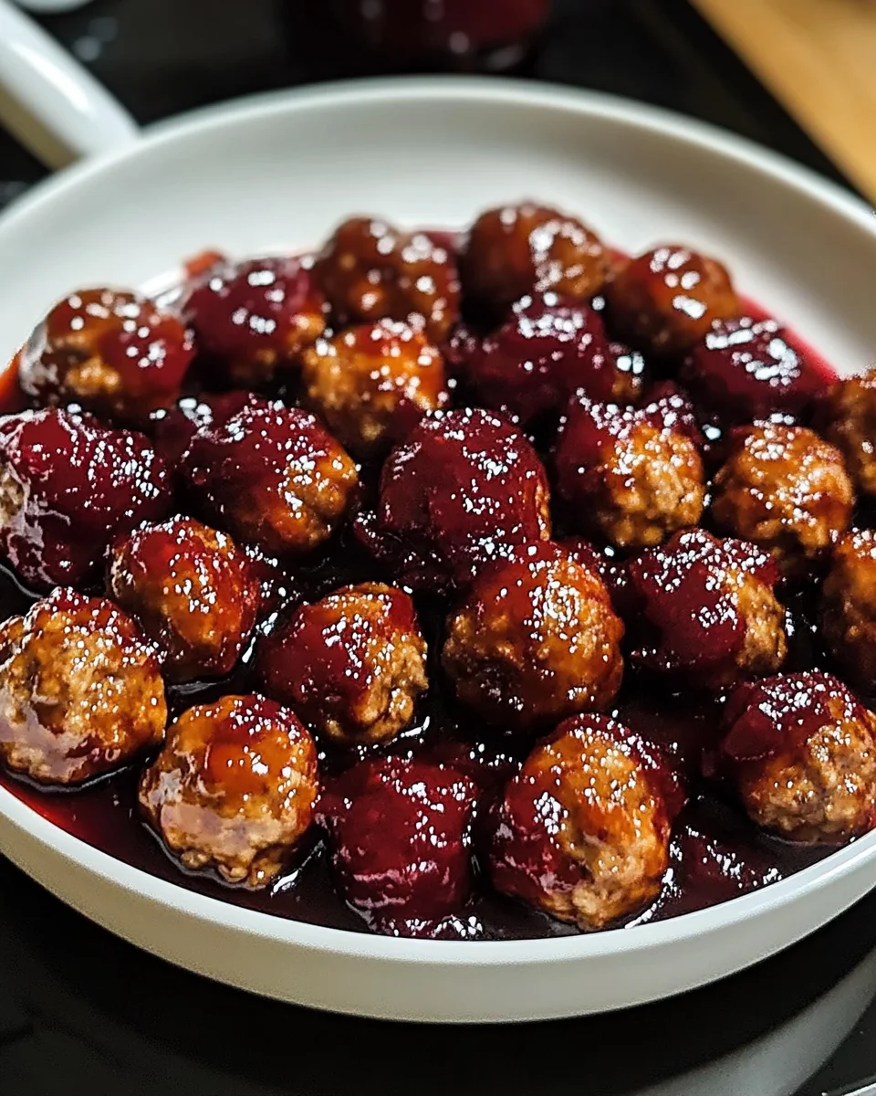 Spicy Cranberry Meatballs