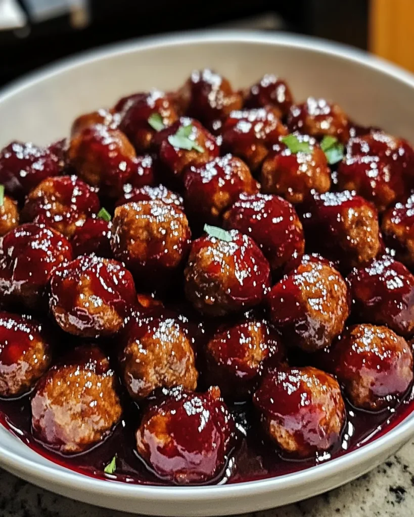 Spicy Cranberry Meatballs