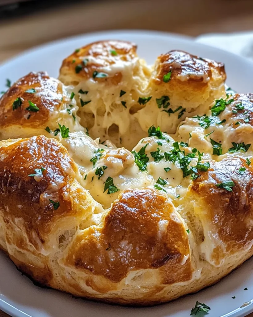 Chicken Alfredo Monkey Bread