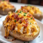 Crack Chicken Stuffed Baked Potatoes