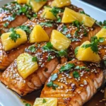 Baked Pineapple Salmon