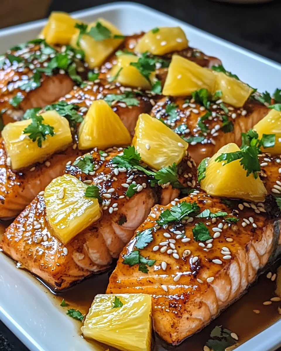Baked Pineapple Salmon