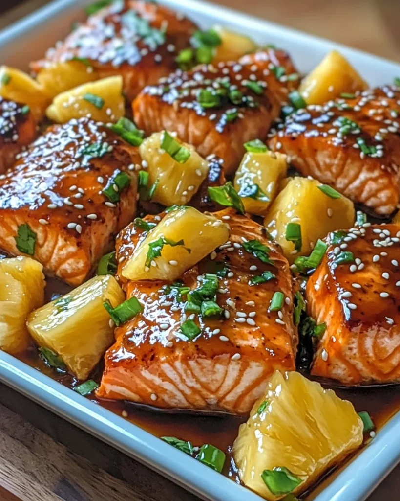 Baked Pineapple Salmon