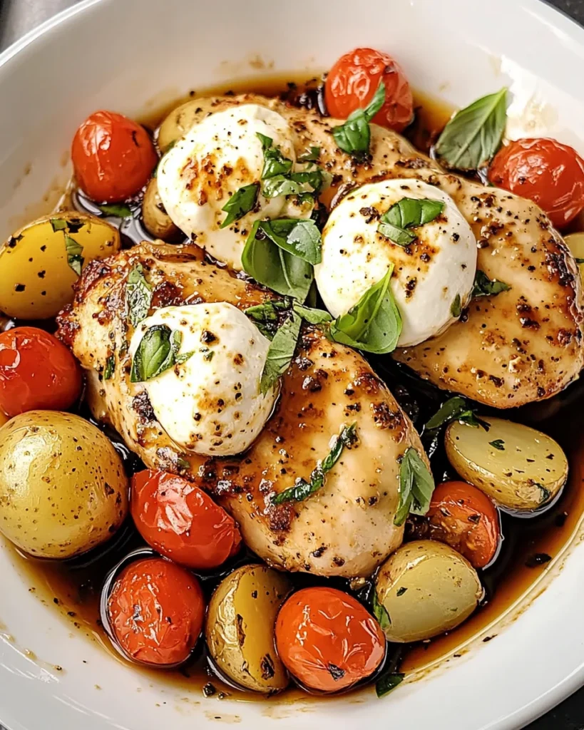 Caprese Chicken and Potatoes