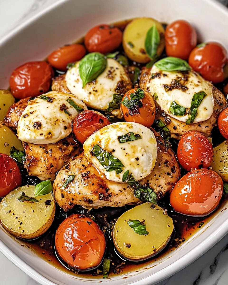 Caprese Chicken and Potatoes