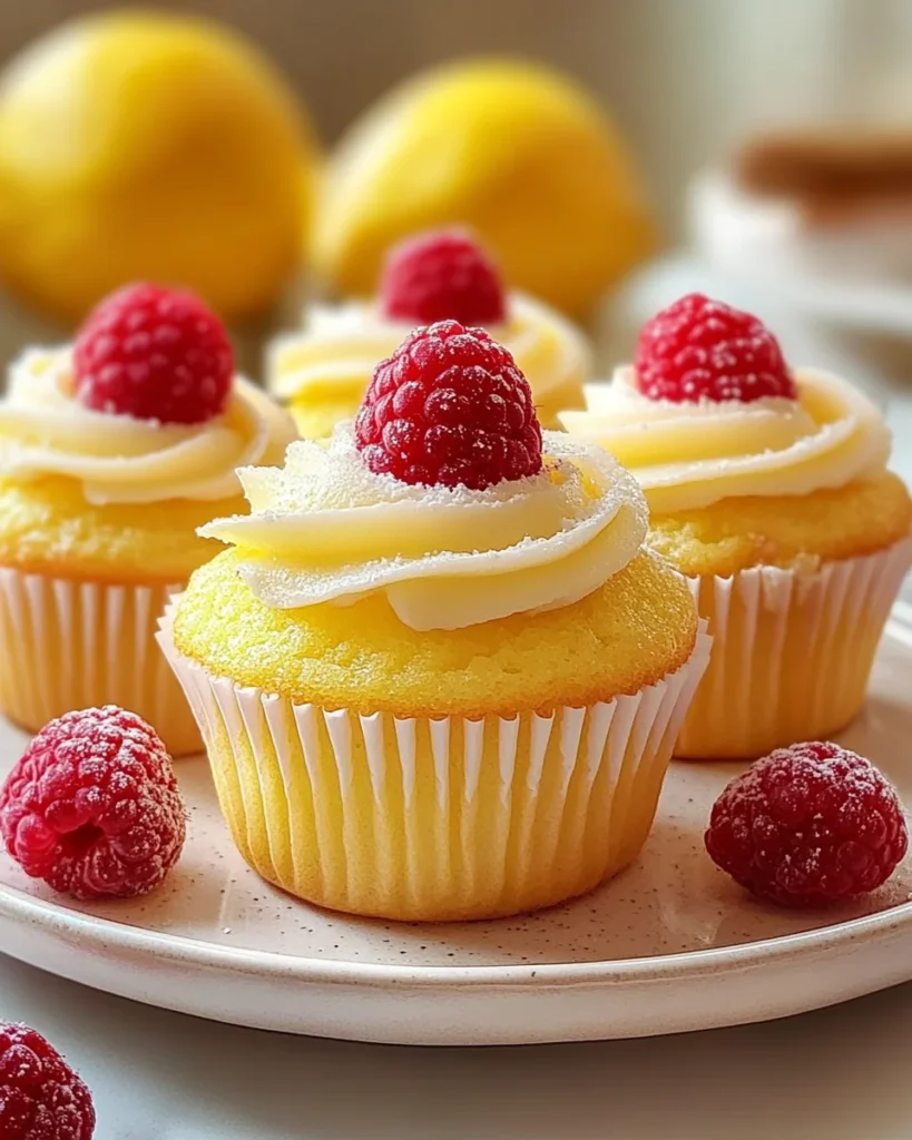 Raspberry Lemon Heaven Cupcakes