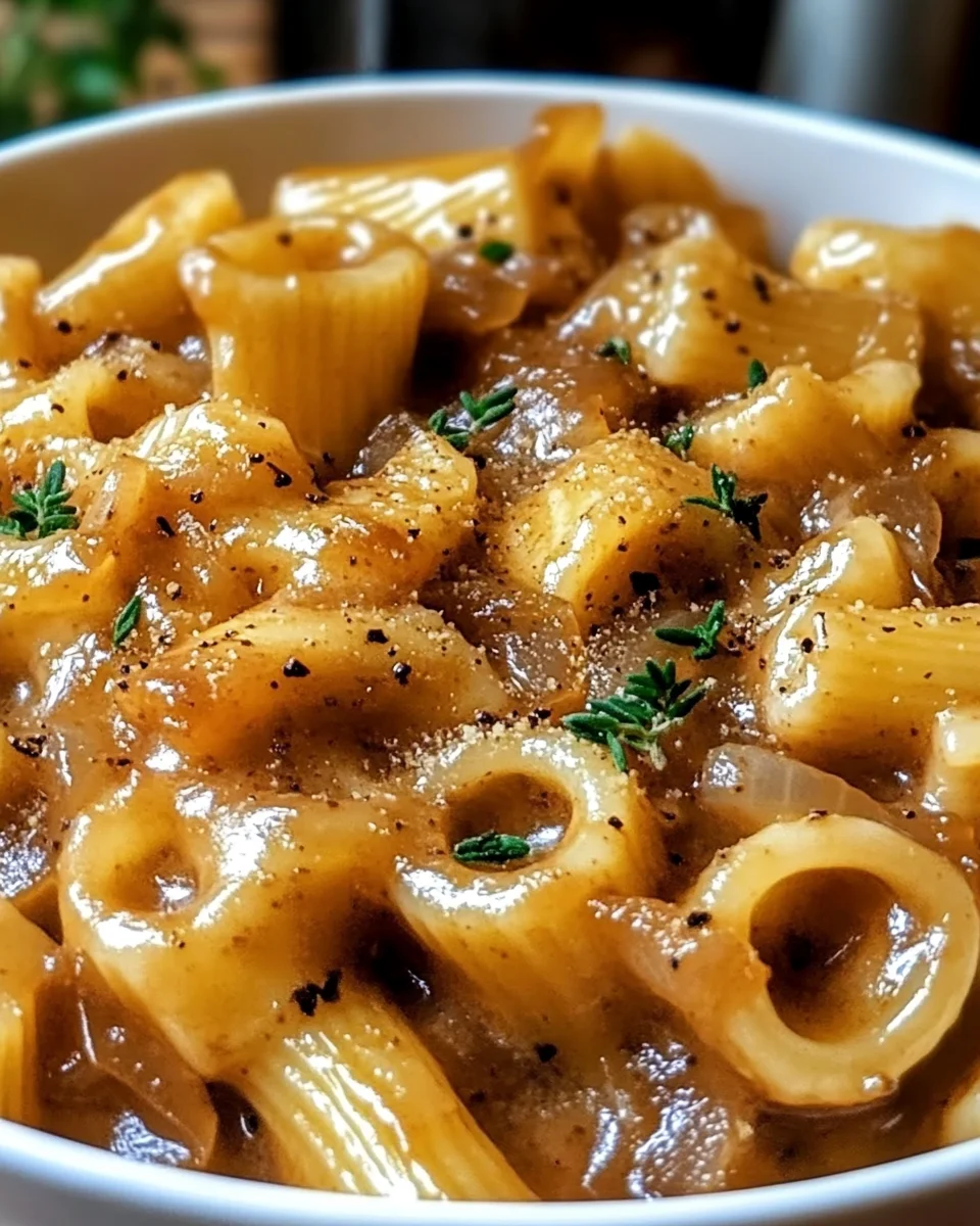 One Pot French Onion Pasta