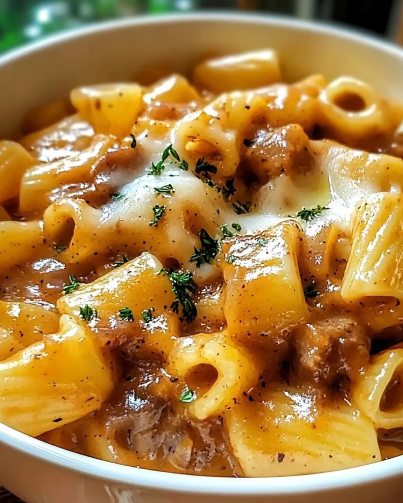 One Pot French Onion Pasta