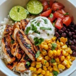 Street Corn Chicken Rice Bowl