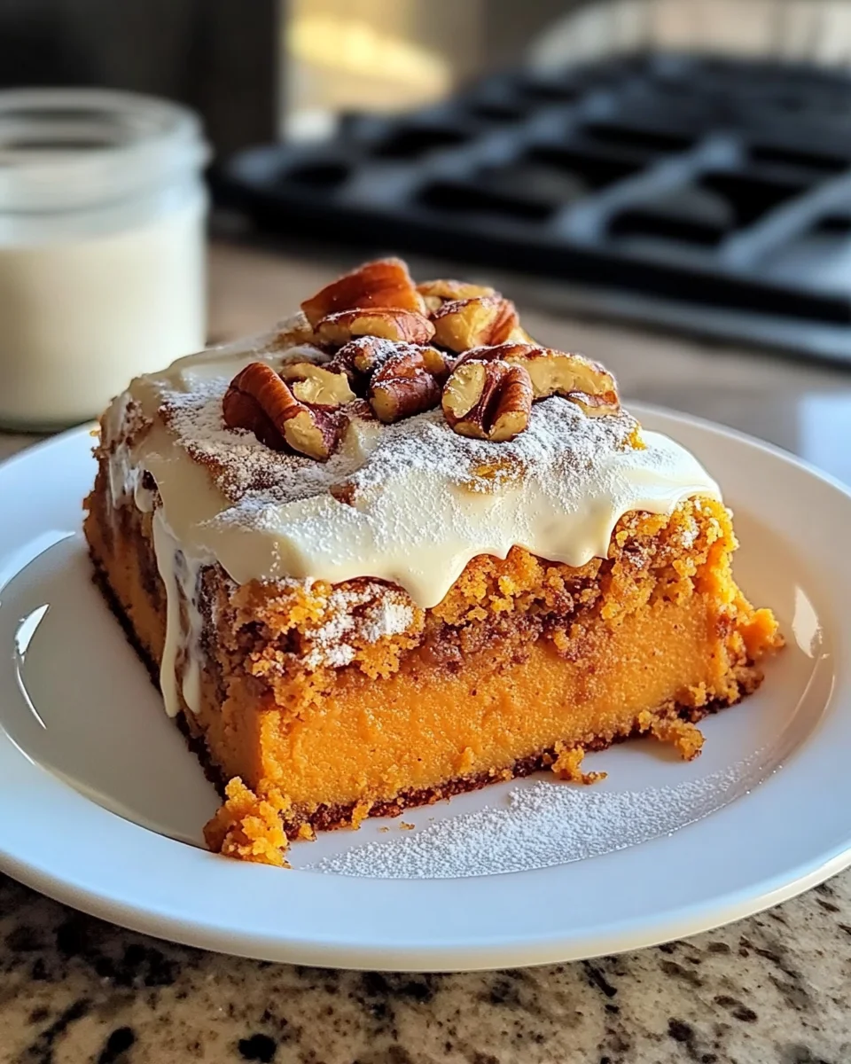 Sweet Potato Cinnamon Roll Cake