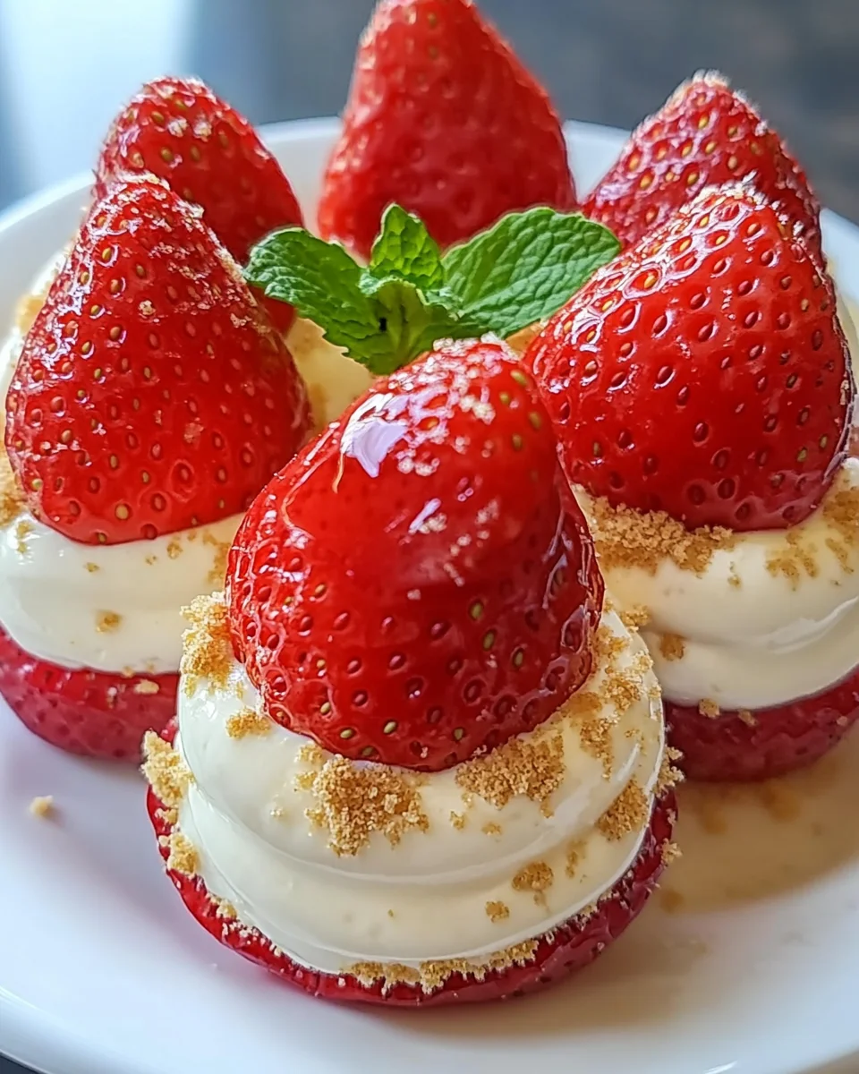 Best Cheesecake Deviled Strawberries