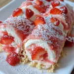 Strawberry Shortcake Cheesecake Rolls