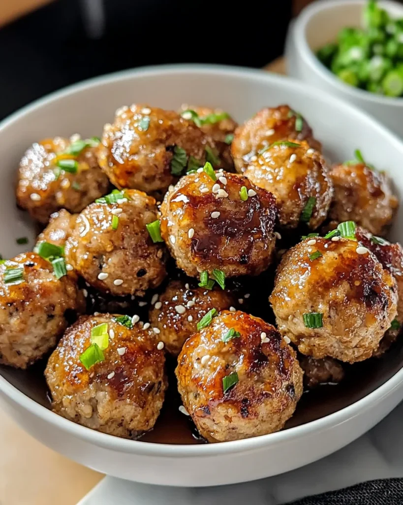 Honey Garlic Turkey Meatballs