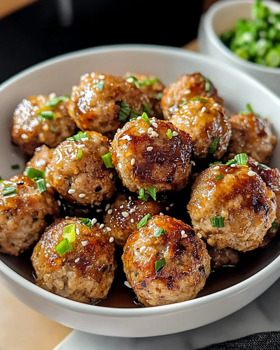 Honey Garlic Turkey Meatballs