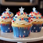 Red White and Blue Cupcakes