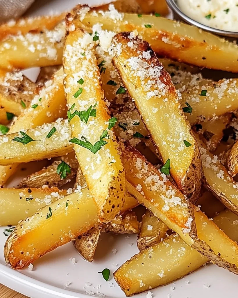 Air Fryer Garlic Parmesan Fries