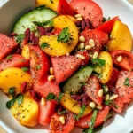 Summer Peach Watermelon Salad