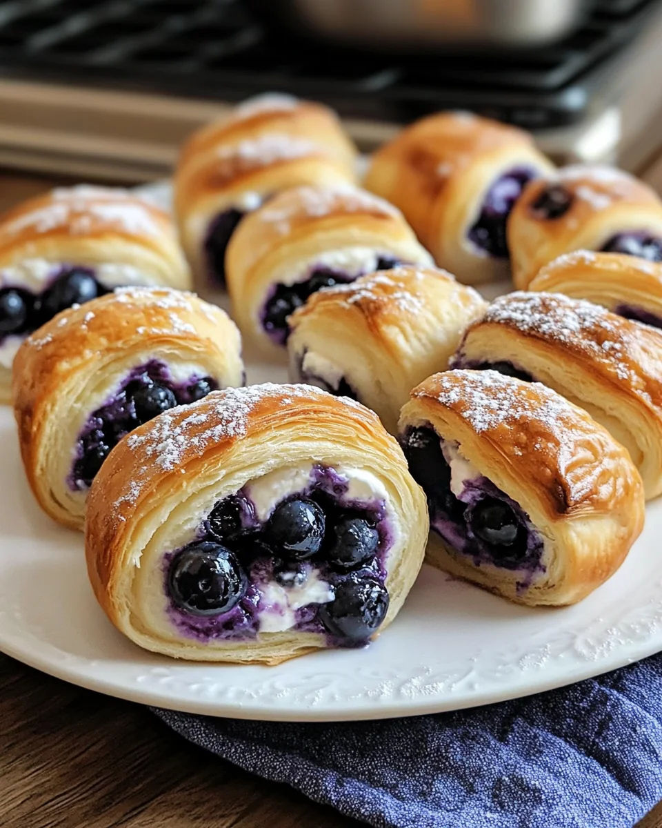 Blueberry Cheesecake Rolls
