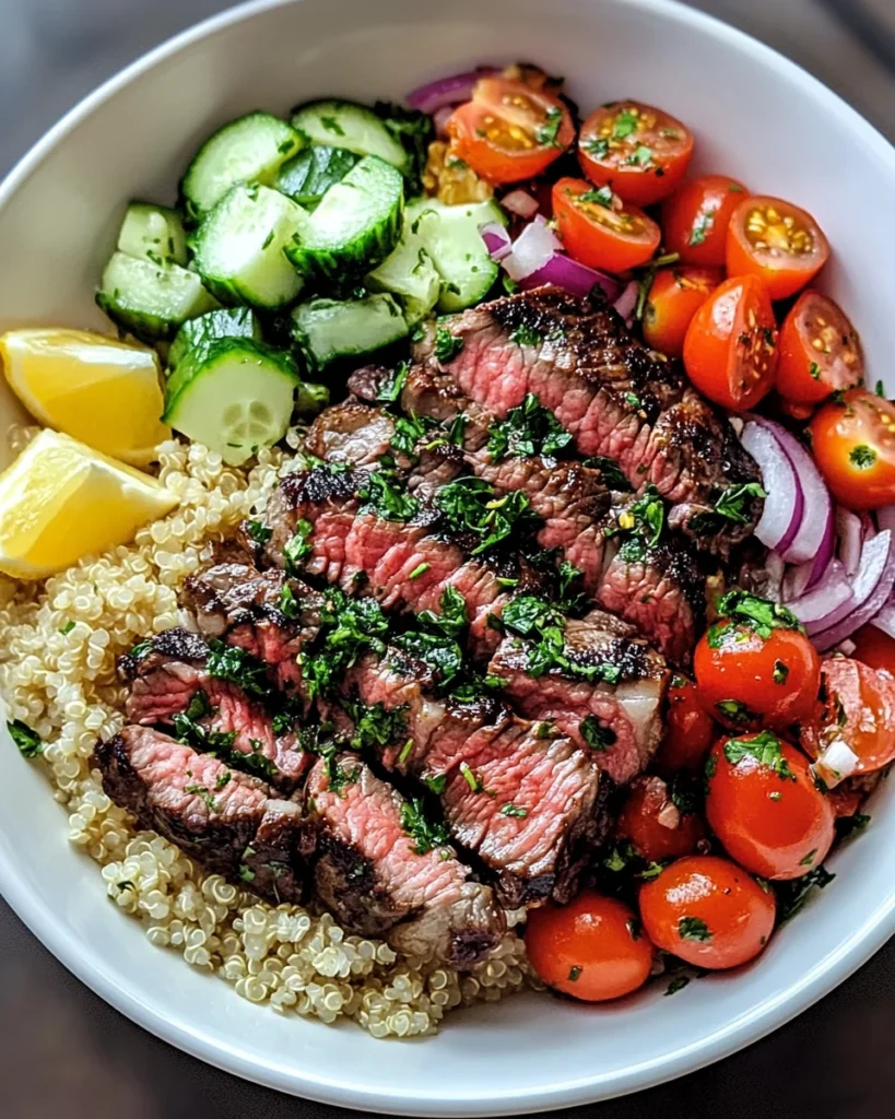 Mediterranean Steak Bowls