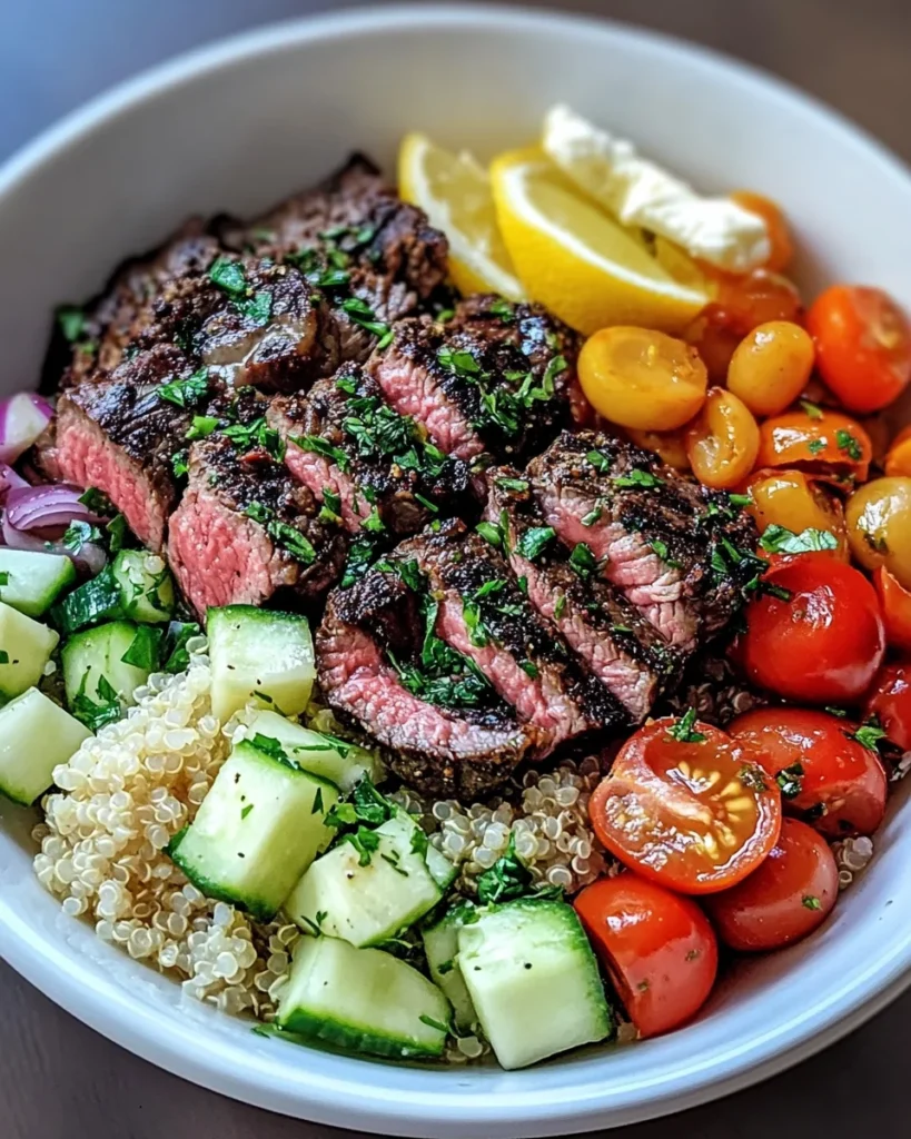 Mediterranean Steak Bowls