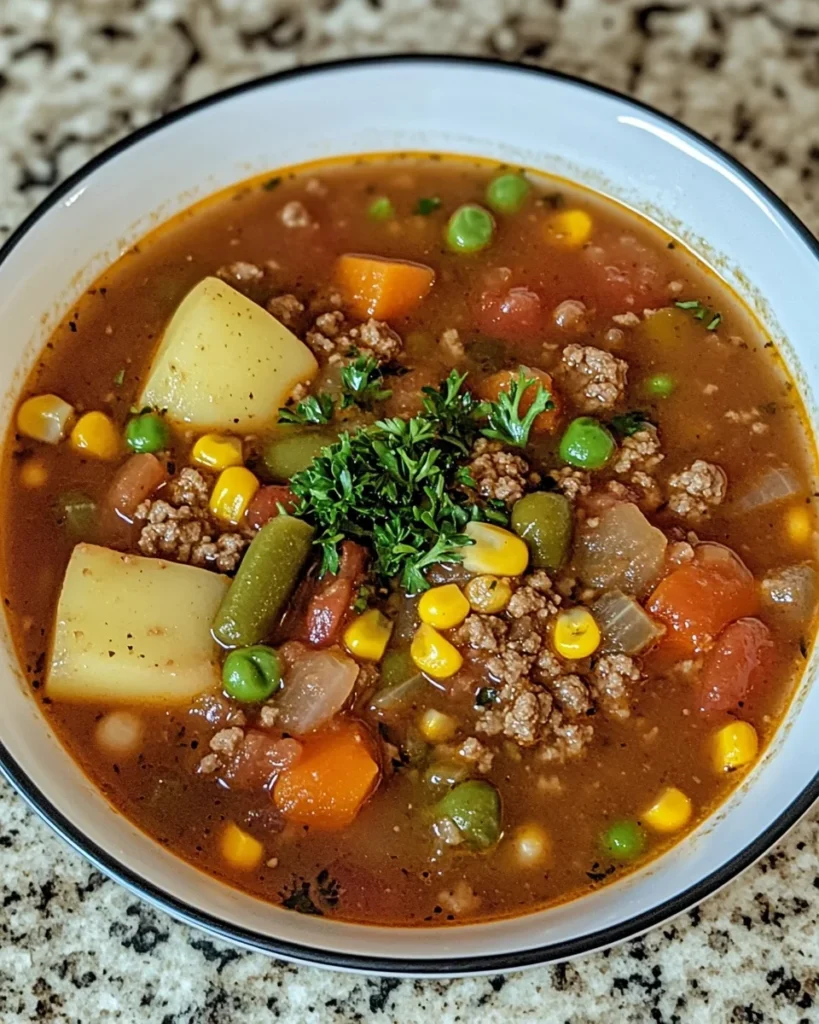 Cowboy Hamburger Soup