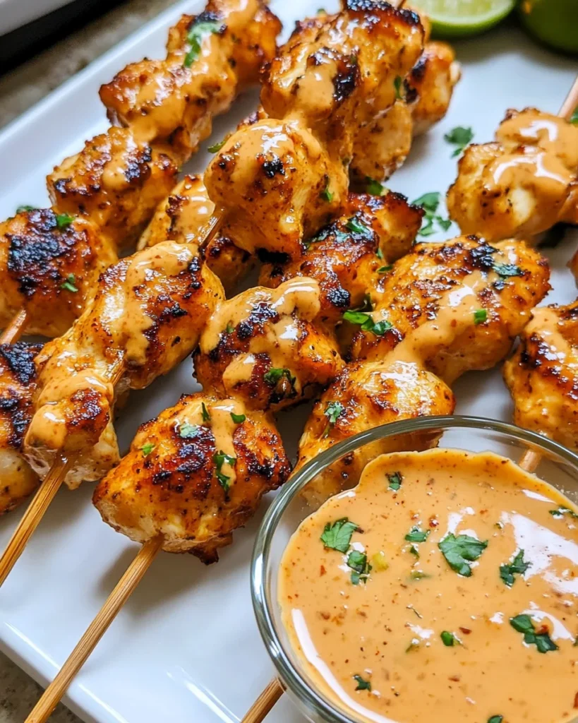 Bang Bang Chicken Skewers