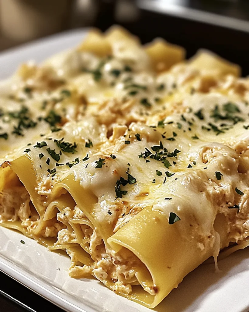 Garlic Parmesan Chicken Lasagna Roll-Ups