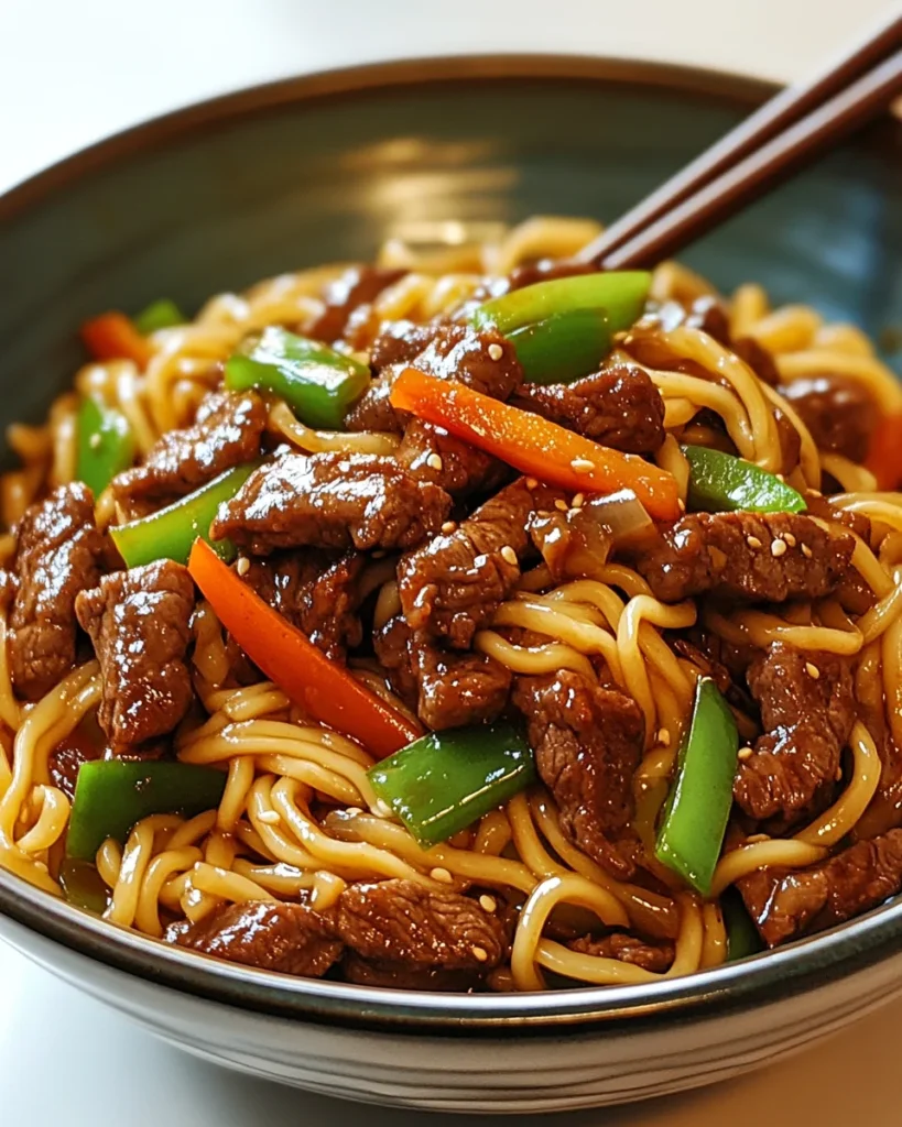 Hoisin Beef Noodles
