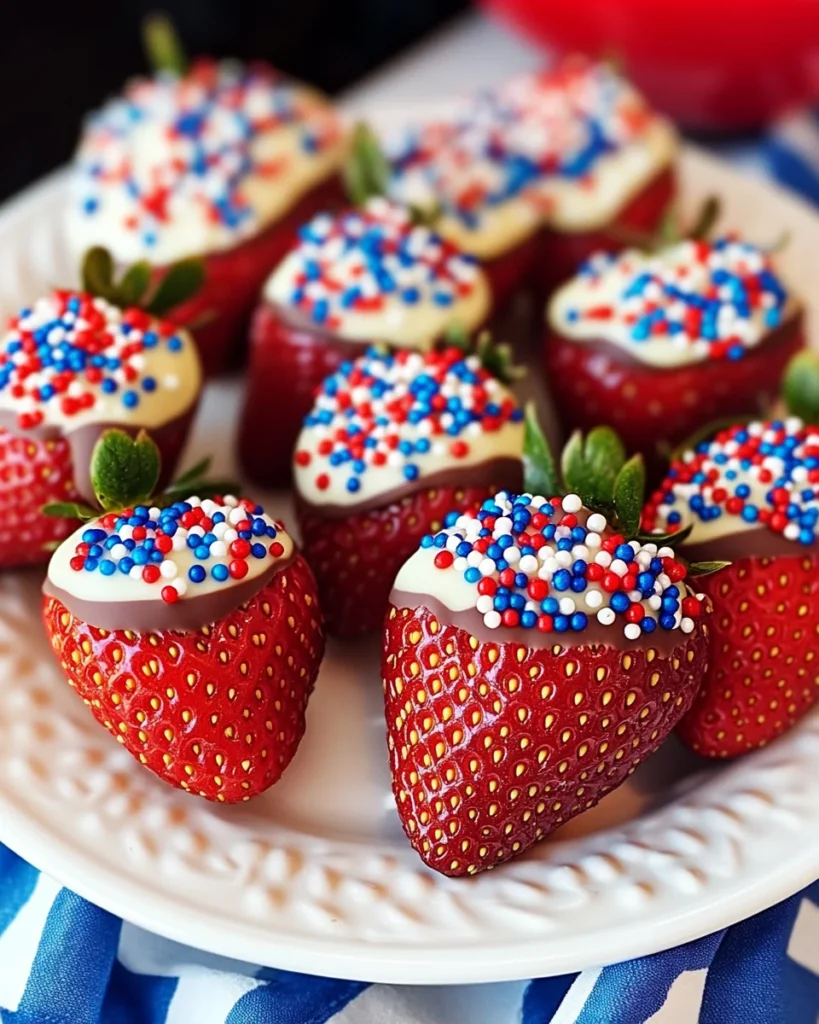 July Chocolate Covered Strawberries