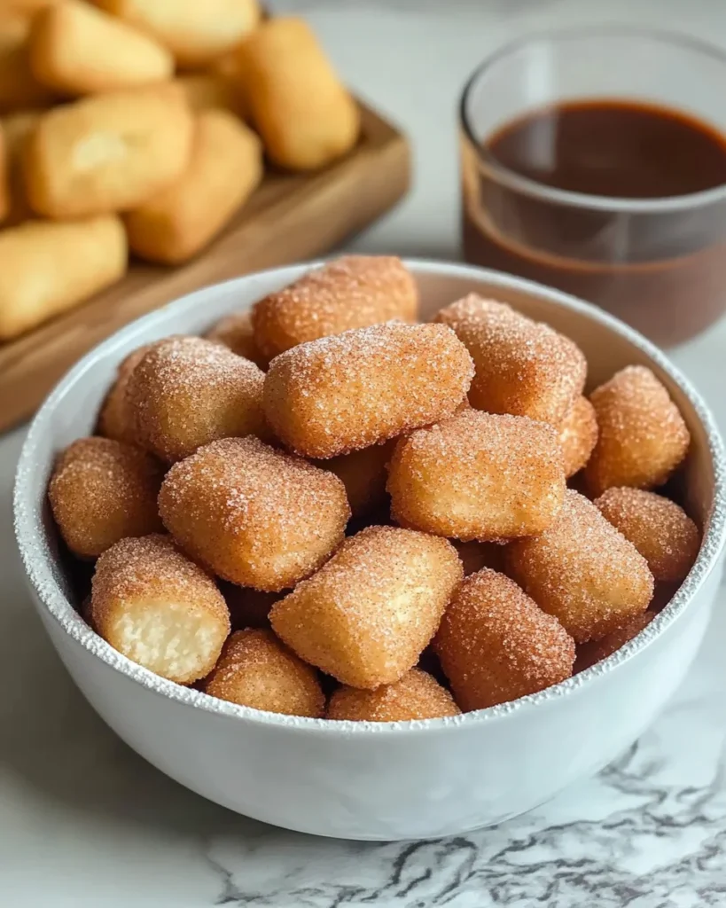 Sweet Air Fryer Churro Bites