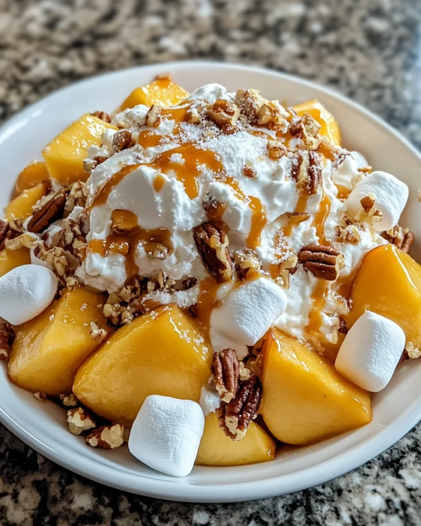 millionaire peach salad